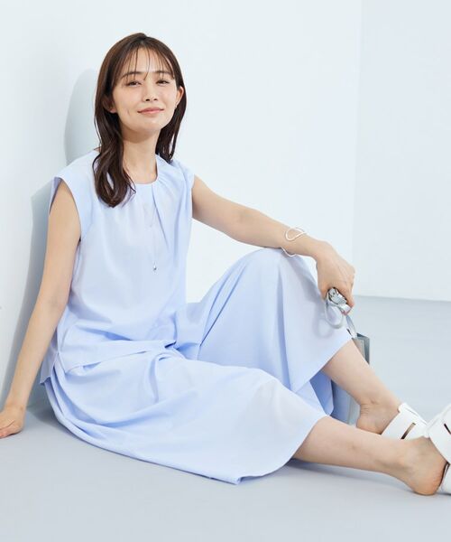 INDIVI / インディヴィ シャツ・ブラウス | 【クールエアー素材／UVケア／吸汗速乾】エアリータックブラウス | 詳細8