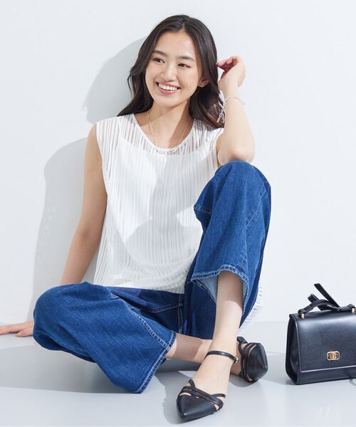 INDIVI / インディヴィ チュニック | 【洗える/セットアップ可能】ラッセルチュニック | 詳細4