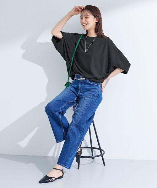 INDIVI / インディヴィ シャツ・ブラウス | 【体型カバー/SETUP可能】ジョーゼット　ドルマンブラウス | 詳細12