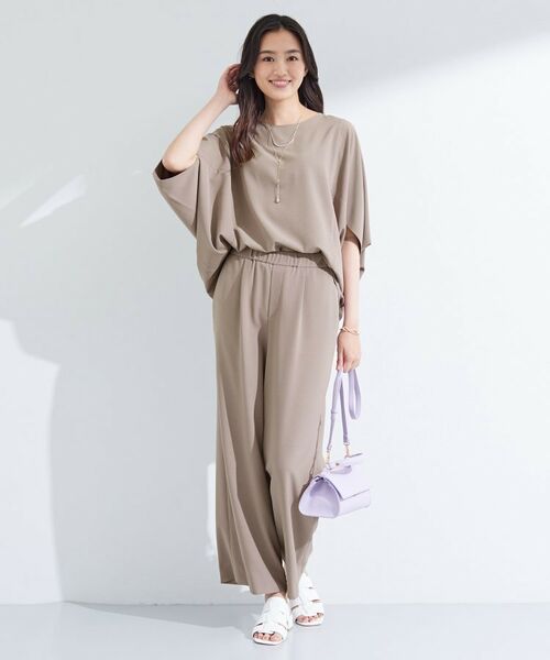 INDIVI / インディヴィ シャツ・ブラウス | 【体型カバー/SETUP可能】ジョーゼット　ドルマンブラウス | 詳細16