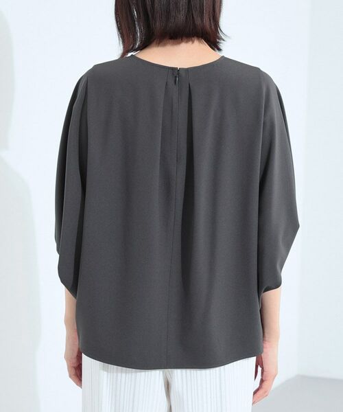 INDIVI / インディヴィ シャツ・ブラウス | 【体型カバー/SETUP可能】ジョーゼット　ドルマンブラウス | 詳細20