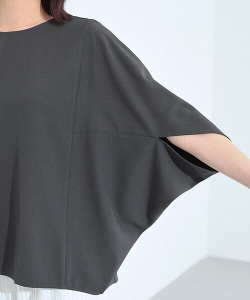 INDIVI / インディヴィ シャツ・ブラウス | 【体型カバー/SETUP可能】ジョーゼット　ドルマンブラウス | 詳細24