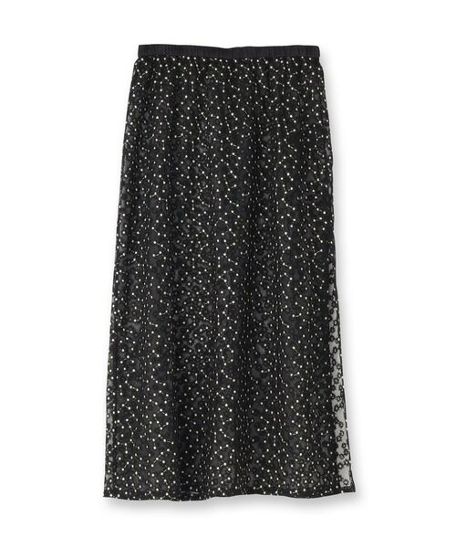 INDIVI / インディヴィ ロング・マキシ丈スカート | 【トレンド感◎】レイヤード レーススカート | 詳細1