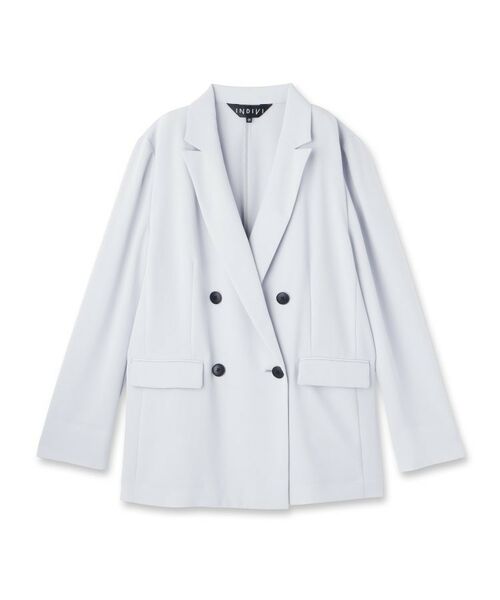 INDIVI / インディヴィ テーラードジャケット | 【着る日傘／遮熱／UVケア】ダブルジャケット | 詳細1