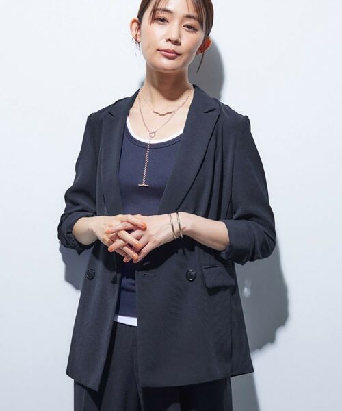 INDIVI / インディヴィ テーラードジャケット | 【着る日傘／遮熱／UVケア】ダブルジャケット | 詳細6