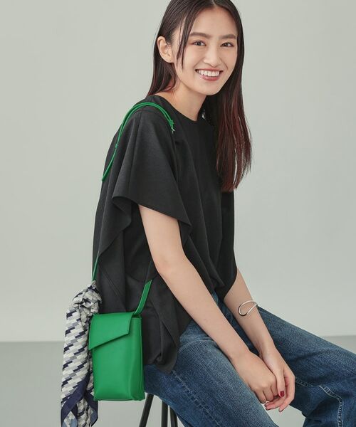 INDIVI / インディヴィ ショルダーバッグ | フラップポシェット(グリーン(022))