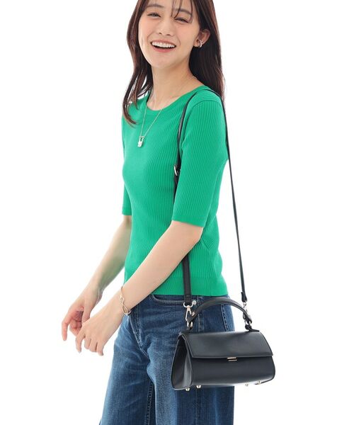 INDIVI/インディヴィ フラップスモールバッグ ブラック(019) 00