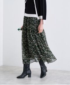 今期新品　KBF♡ チュールレイヤードチェックスカート セール】チュールレイヤードチェックスカート（スカート）｜KBF