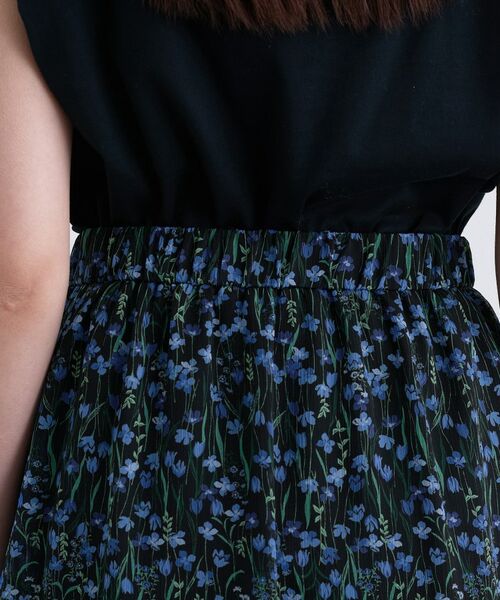 INDIVI / インディヴィ ロング・マキシ丈スカート | 【秋映え柄/セットアップ可能】フラワーシフォンスカート | 詳細14