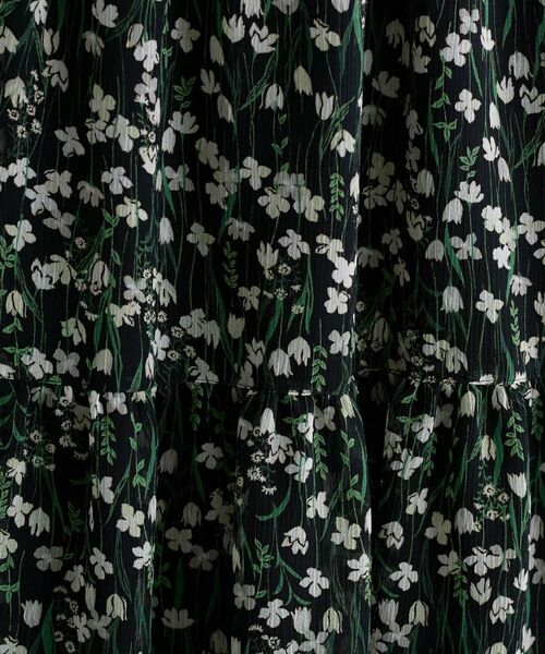 INDIVI / インディヴィ ロング・マキシ丈スカート | 【秋映え柄/セットアップ可能】フラワーシフォンスカート | 詳細5