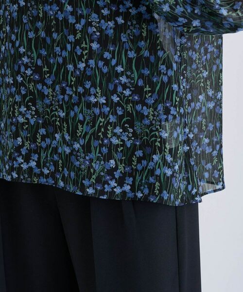 INDIVI / インディヴィ シャツ・ブラウス | 【秋映え柄/セットアップ可能】フラワーシフォンブラウス | 詳細16