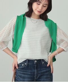 INDIVI / インディヴィ シャツ・ブラウス | フロッキードットブラウス