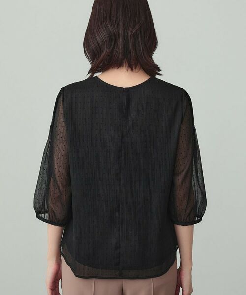 INDIVI / インディヴィ シャツ・ブラウス | フロッキードットブラウス | 詳細11