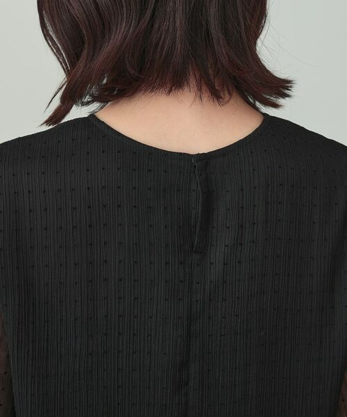 INDIVI / インディヴィ シャツ・ブラウス | フロッキードットブラウス | 詳細13