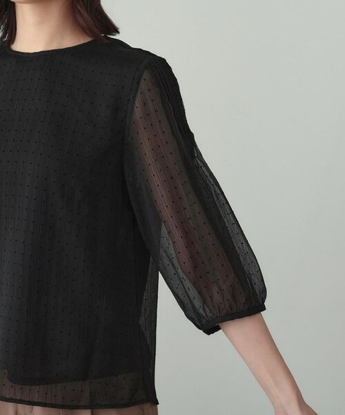 INDIVI / インディヴィ シャツ・ブラウス | フロッキードットブラウス | 詳細14