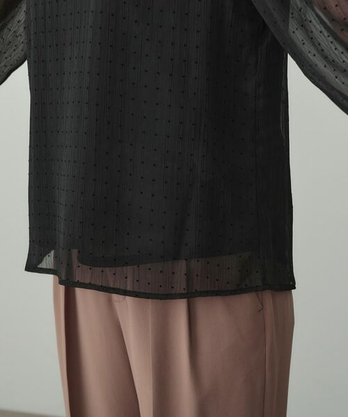 INDIVI / インディヴィ シャツ・ブラウス | フロッキードットブラウス | 詳細15