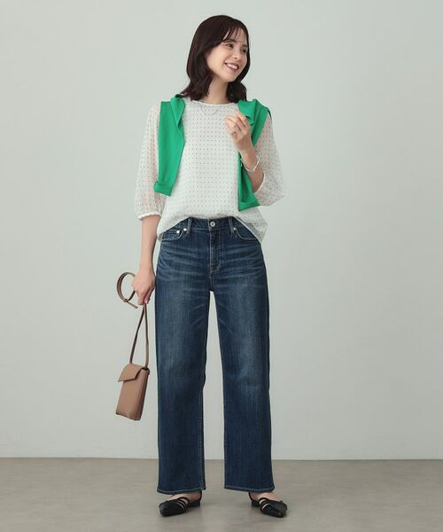 INDIVI / インディヴィ シャツ・ブラウス | フロッキードットブラウス | 詳細3