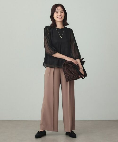 INDIVI / インディヴィ シャツ・ブラウス | フロッキードットブラウス | 詳細6