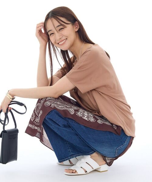 INDIVI / インディヴィ Tシャツ | 【インナーとしても活躍！】シンプルTシャツ | 詳細10