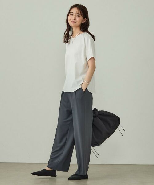 INDIVI / インディヴィ Tシャツ | 【インナーとしても活躍！】シンプルTシャツ | 詳細3