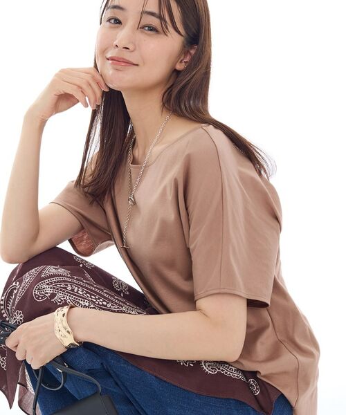 INDIVI / インディヴィ Tシャツ | 【インナーとしても活躍！】シンプルTシャツ | 詳細9