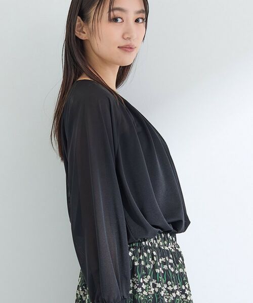 INDIVI / インディヴィ カットソー | 【体型カバー／マシンウォッシュ対応】シアージャージトップス | 詳細10