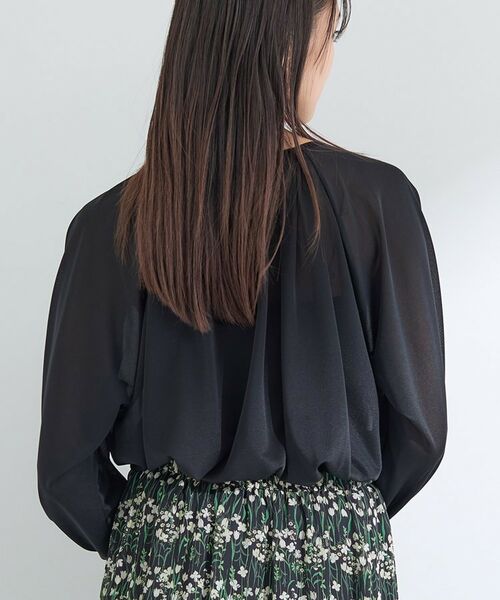 INDIVI / インディヴィ カットソー | 【体型カバー／マシンウォッシュ対応】シアージャージトップス | 詳細11