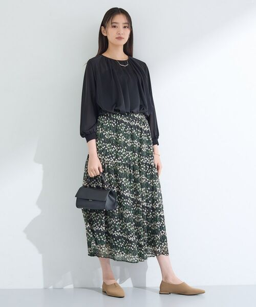 INDIVI / インディヴィ カットソー | 【体型カバー／マシンウォッシュ対応】シアージャージトップス | 詳細12