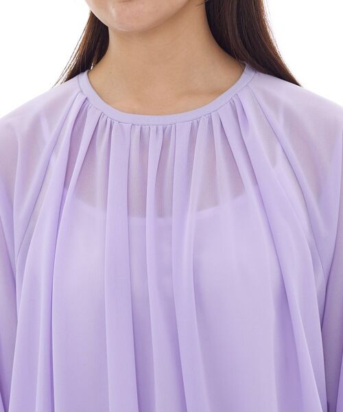 INDIVI / インディヴィ カットソー | 【体型カバー／マシンウォッシュ対応】シアージャージトップス | 詳細21