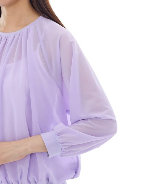 INDIVI / インディヴィ カットソー | 【体型カバー／マシンウォッシュ対応】シアージャージトップス | 詳細22