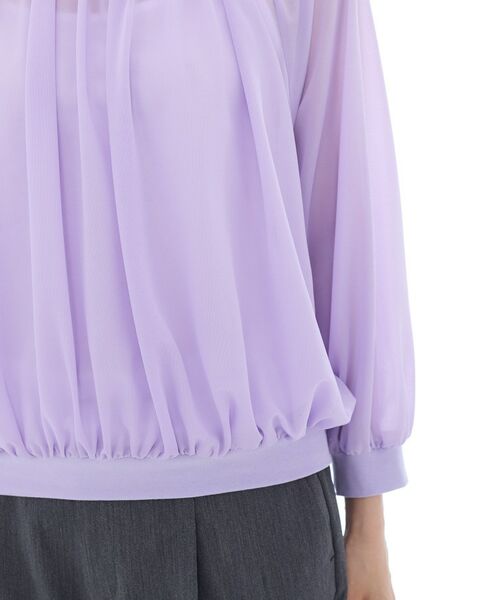 INDIVI / インディヴィ カットソー | 【体型カバー／マシンウォッシュ対応】シアージャージトップス | 詳細23