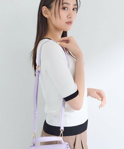 INDIVI / インディヴィ ニット・セーター | 【インナーで活躍／アンサンブル】クルーネック半袖ニット | 詳細12