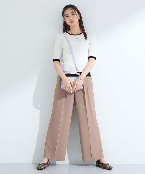 INDIVI / インディヴィ ニット・セーター | 【インナーで活躍／アンサンブル】クルーネック半袖ニット | 詳細13