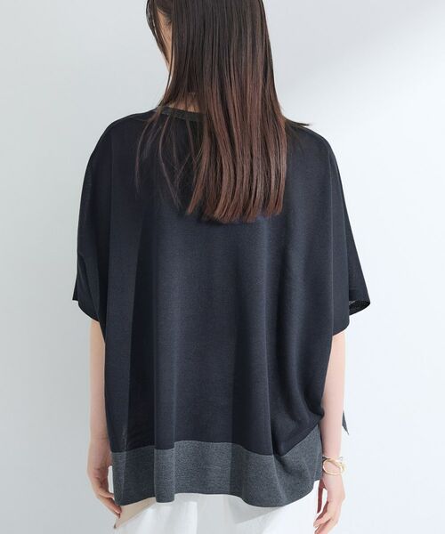 INDIVI / インディヴィ ニット・セーター | 【洗える／二の腕カバー】バイカラーラメニット | 詳細11