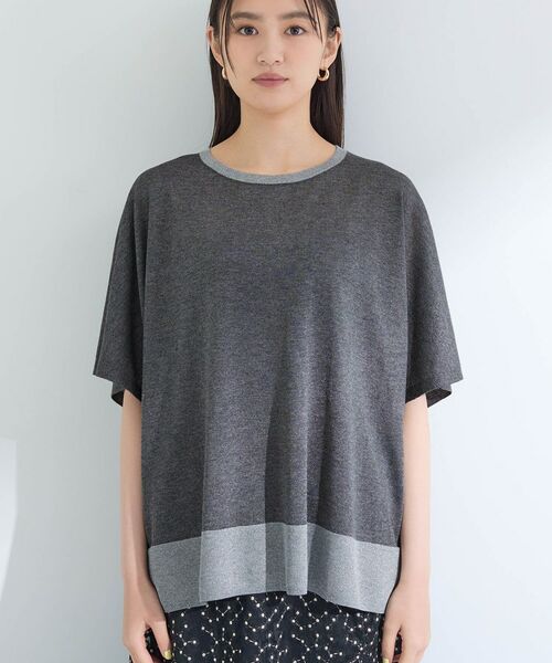 INDIVI / インディヴィ ニット・セーター | 【洗える／二の腕カバー】バイカラーラメニット | 詳細14