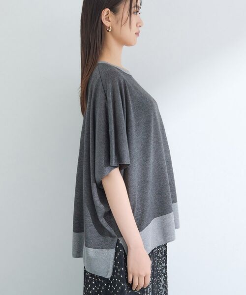 INDIVI / インディヴィ ニット・セーター | 【洗える／二の腕カバー】バイカラーラメニット | 詳細15