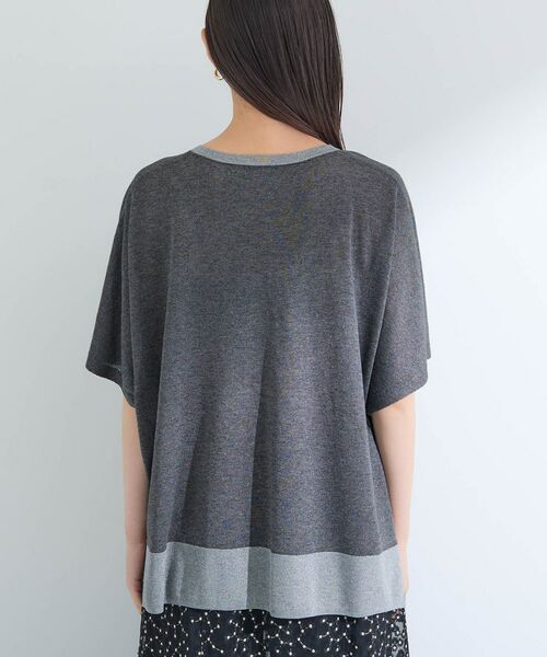 INDIVI / インディヴィ ニット・セーター | 【洗える／二の腕カバー】バイカラーラメニット | 詳細16