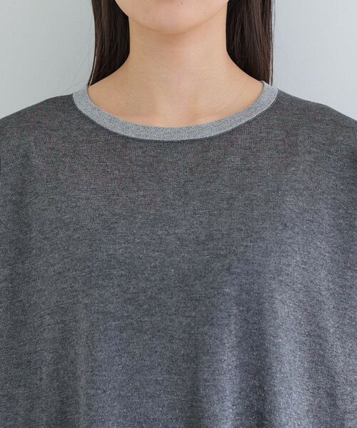 INDIVI / インディヴィ ニット・セーター | 【洗える／二の腕カバー】バイカラーラメニット | 詳細17