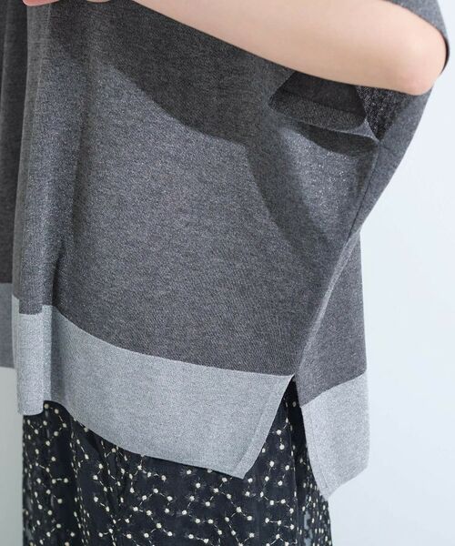 INDIVI / インディヴィ ニット・セーター | 【洗える／二の腕カバー】バイカラーラメニット | 詳細20