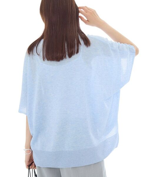 INDIVI / インディヴィ ニット・セーター | 【洗える／二の腕カバー】バイカラーラメニット | 詳細3