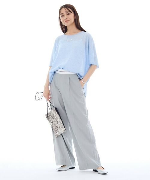 INDIVI / インディヴィ ニット・セーター | 【洗える／二の腕カバー】バイカラーラメニット | 詳細4