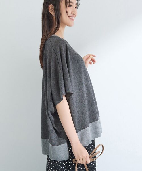 INDIVI / インディヴィ ニット・セーター | 【洗える／二の腕カバー】バイカラーラメニット | 詳細6