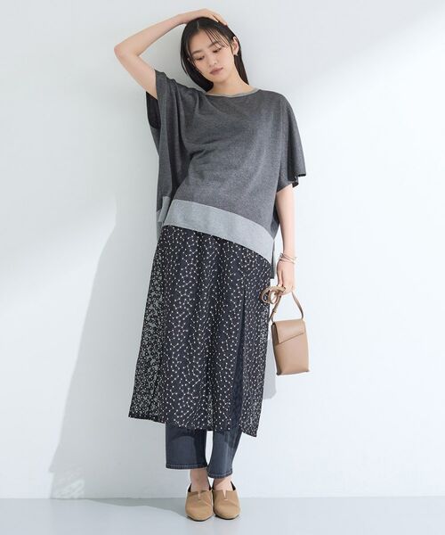 INDIVI / インディヴィ ニット・セーター | 【洗える／二の腕カバー】バイカラーラメニット | 詳細8