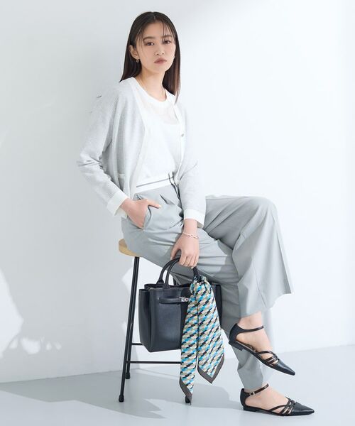 INDIVI / インディヴィ カーディガン・ボレロ | 【軽く羽織れる/洗える】ジャケット風カーディガン | 詳細5