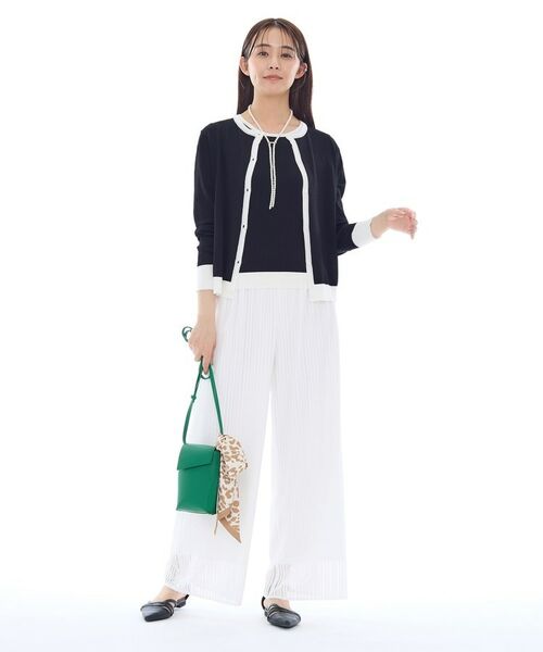 INDIVI / インディヴィ カーディガン・ボレロ | 【通年活躍！／アンサンブル可能】クルーネックカーディガン | 詳細8