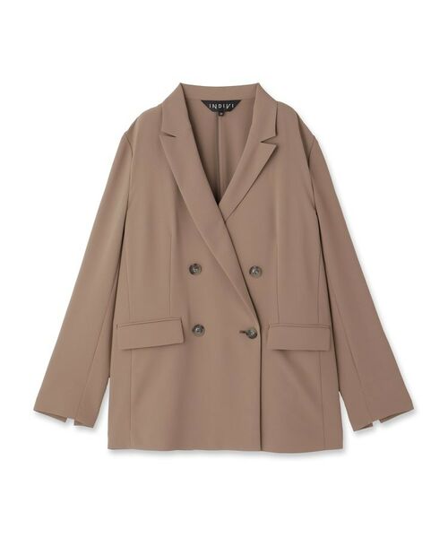 INDIVI / インディヴィ テーラードジャケット | 【軽く羽織れる!】ダブルジャケット | 詳細1