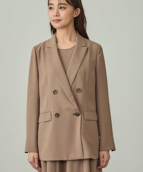 INDIVI / インディヴィ テーラードジャケット | 【軽く羽織れる!】ダブルジャケット | 詳細14