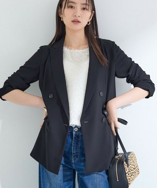 INDIVI / インディヴィ テーラードジャケット | 【軽く羽織れる!】ダブルジャケット | 詳細24