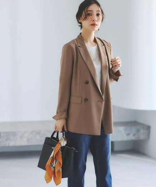 INDIVI / インディヴィ テーラードジャケット | 【軽く羽織れる!】ダブルジャケット | 詳細27