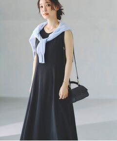 INDIVI / インディヴィ ロング・マキシ丈ワンピース | 【美シルエット】ノースリーブワンピース